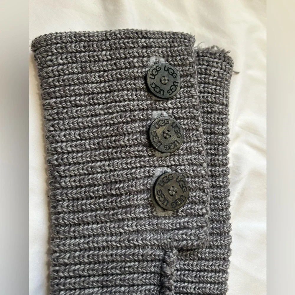 UGG Cardy #5819 Gray Classic Tall Knit Sweater Boots Womens 7